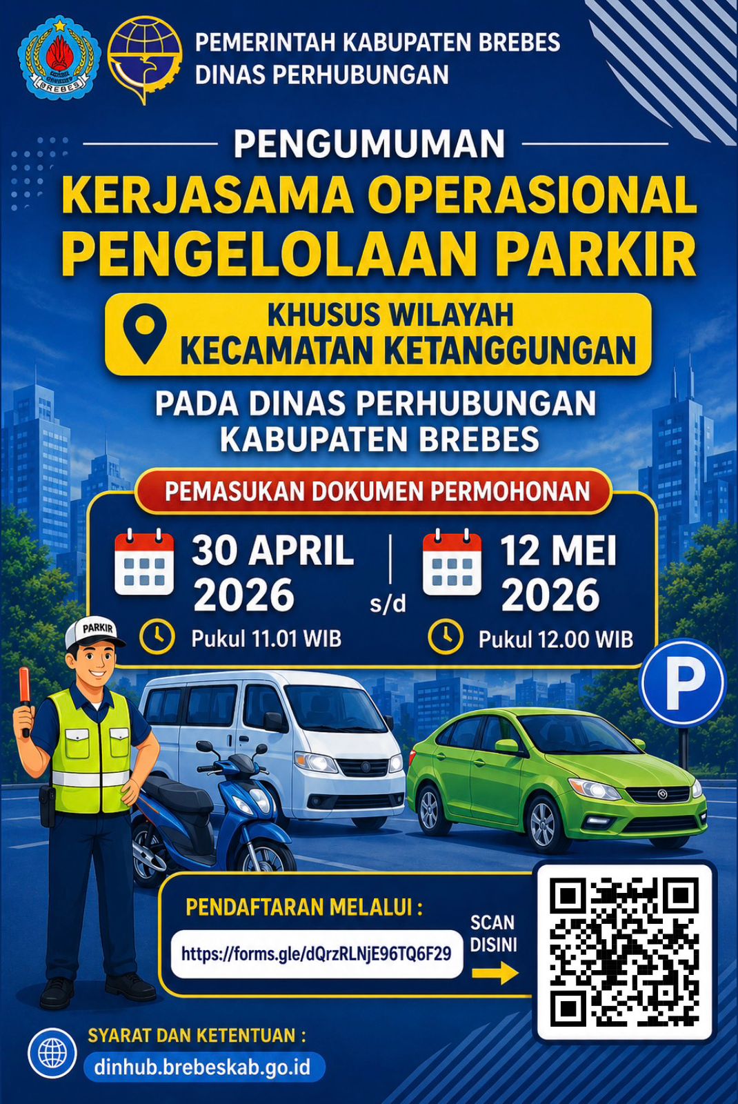 Pengumuman Perpanjangan Lelang Parkir Kecamatan Ketanggungan